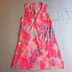 Lilly Pulitzer Essie Dress Hot Pink Multicolor Never Been Betta sz S